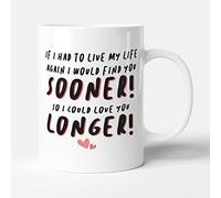 Victorian Printing Co - Love Mug Gift - If I Had to Live My Life Again, Ceramic, 11fl.oz.