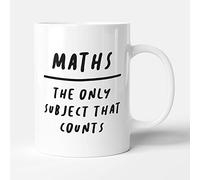 Victorian Printing Co - Maths. The Only Subject That Counts - Funny Gift Mug, Ceramic, 11fl.oz.