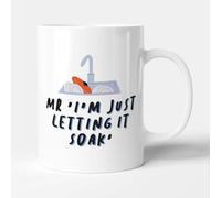 Victorian Printing Co - Mr 'I'm Just Letting It Soak' - Funny Gift Anniversary Mug, Ceramic, 11fl.oz.