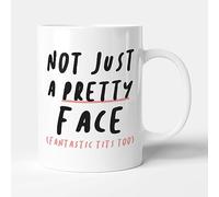 Victorian Printing Co - Not Just A Pretty Face - Gift Funny Mug, Ceramic, 11fl.oz.
