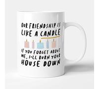 Victorian Printing Co - Our Friendship is Like A Candle - Funny Gift Mug, Ceramic, 11fl.oz.