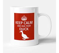 Victorian Printing Co - Pet Lover Designer Mug - Keep Calm and Hug Your Duck, Ceramic, 11fl.oz.