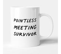 Victorian Printing Co - Pointless Meeting Survivor - Gift Funny Colleague Mug, Ceramic, 11fl.oz.