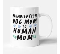 Victorian Printing Co - Promoted to Human Mum - New Baby Gift Mug, Ceramic, 11fl.oz.