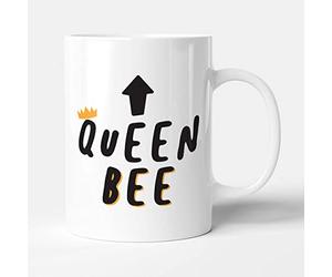 Victorian Printing Co - Queen Bee - Funny Gift Mug, Ceramic, 11fl.oz.
