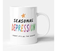 Victorian Printing Co - Seasonal Depression - Gift Funny Colleague Mug, Ceramic, 11fl.oz.
