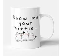 Victorian Printing Co - Show Me Your Kitties - Funny Cat Gift Mug, Ceramic, 11fl.oz.