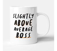 Victorian Printing Co - Slightly Above Average Boss Funny Employee Gift Mug, Ceramic, 11fl.oz.