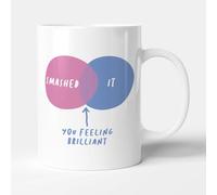 Victorian Printing Co - Smashed It - Gift Funny Exam Finals Mug, Ceramic, 11fl.oz.