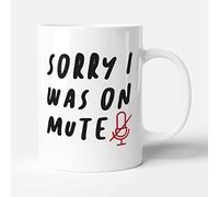 Victorian Printing Co - Sorry I was On Mute - Office Gift Mug, Ceramic, 11fl.oz.