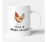 Victorian Printing Co - Still A Spring Chicken - Funny Birthday Gift Mug, Ceramic, 11fl.oz.