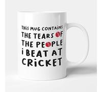 Victorian Printing Co - Tears of The People I Beat At Cricket - Sports Gift Mug, Ceramic, 11fl.oz.