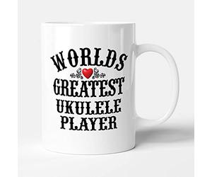 Victorian Printing Co - The Worlds Greatest - Ukulele Player - Mug, Ceramic, 11fl.oz.