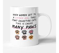 Victorian Printing Co - This is Called Many Paws - Gift Funny Cat Owner Mug, Ceramic, 11fl.oz.