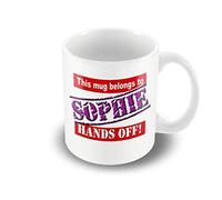 Victorian Printing Co - This Mug Belongs to Sophie - Hands Off! A Personal Mug That Makes A Great Gift, Ceramic, 11fl.oz.