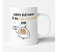 Victorian Printing Co - to My Egg-cellent Dad - Funny Gift Birthday Mug, Ceramic, 11fl.oz.
