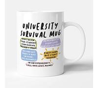 Victorian Printing Co - University Survival Mug - Funny Gift Mug, Ceramic, 11fl.oz.