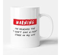 Victorian Printing Co - Warning! I've Reached The I Don't Give A F*ck Stage in My Life - Funny Gift Birthday Lover Mug, Ceramic, 11fl.oz.