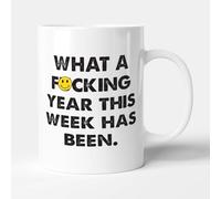 Victorian Printing Co - What A F*cking Year This Week Has Been - Funny Colleague Gift Mug, Ceramic, 11fl.oz.