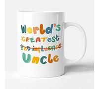 Victorian Printing Co - World's Greatest Bad Influence - Uncle Birthday Gift Mug, Ceramic, 11fl.oz.