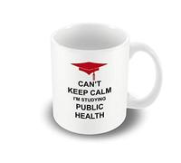 Victorian Printing Company - Can't Keep Calm I'm Studying Public Health Mug - Mug, Ceramic, 11fl.oz.