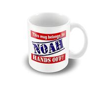 Victorian Printing Company - This Mug Belongs to Noah - Hands Off!, Ceramic, 11fl.oz.