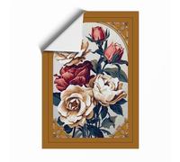 Victorian Rose Compendium Botanical Unframed Wall Art Print A4 (29.7×21cm), Wall Decor for Living Room, Bedroom, Office & Home, Art Gift