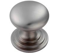 Victorian Round Cupboard Door Knob 32mm Dia Stainless Steel Cabinet Handle