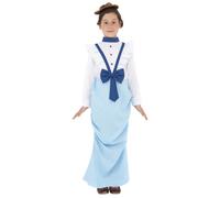 Victorian School Girl Book Day Fancy Dress Costume Poor Girls Maid Age 4-12