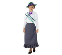 Victorian School Girl Book Day Fancy Dress Costume Poor Girls Maid Age 4-12