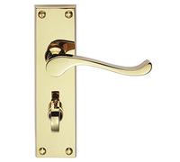 VICTORIAN SCROLL LEVER ON BACKPLATE - PRIVACY (CONTRACT RANGE)