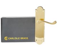 VICTORIAN SCROLL LEVER ON SHAPED BACKPLATE - LATCH