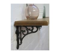 Victorian Scroll shelf Bracket Antique iron 3" -Pair