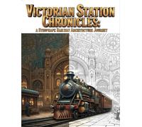 Victorian Station Chronicles: A Steampunk Railway Architecture Journey: An Adult Coloring Book Featuring Intricate Industrial Fantasy Designs, Ornate Train Stations, and Retro-Futuristic Architecture