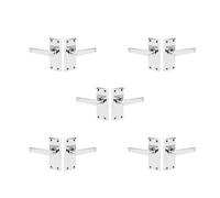 Victorian Straight Lever Short Door Handle - Polished Chrome - Pack Of 5 - Internal - Designer Levers