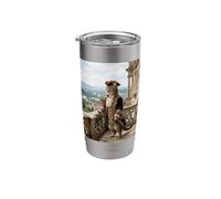 Victorian Style Cat Balcony Portrait Elegant Palace Stainless Steel Insulated Tumbler