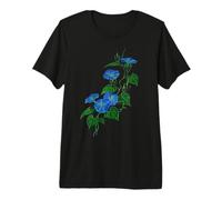 Victorian-Style Morning Glory Wildflower Vine Premium T-Shirt