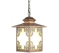 Victorian Style Outdoor LED Pendant Light Chandelier Terrace Traditional Villa Ceiling Fixture for Kitchen Island Dining Living Room
