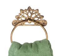 Victorian Towel Ring | Solid Brass | Antique 6 inches | Hand Towel Hanger | Round Towel Holder for Bathroom, Toilet,Kitchen Accessories Handmade | Wall Mounted | Napkin Holder