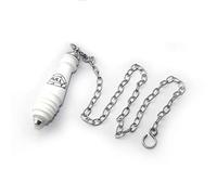 Victorian Traditional Ceramic & Chrome Flush Pull for high Level Cistern