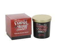 Victorian Vampire Decor: Gothic Blood Candle in Black Glass Jar - Mystical Atmosphere Setting for Horror Movie Night, Essential Gothic-Inspired Ornament