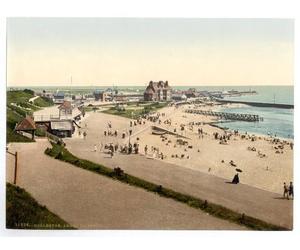 Victorian View of Beach Gardens, Gorleston, Norfolk, England, Large A3 size 41 by 28 cm Canvas Textured Fine Art Paper Photo Print