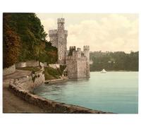 Victorian View of Blackrock Castle, County Cork, Ireland, Large A3 size 41 by 28 cm Canvas Textured Fine Art Paper Photo Print