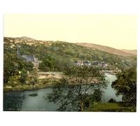 Victorian View of Glengariff, County Cork, Ireland, Large A3 size 41 by 28 cm Canvas Textured Fine Art Paper Photo Print