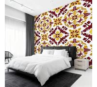 Victorian Wallpaper for Living Room, Damask Baroque Wall Mural for Bedroom 130x80 cm, Non-Woven Photo Wallpaper, Home Decor D&O100