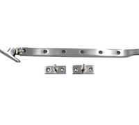Victorian Window Casement Stay, 254mm, Chrome Plated, Corrosion Resistant, Locking Pins (Chrome Plated)