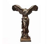 Victorian Winged Victory Statue - Bronze Roman Sculpture, 14x10x4.5cm, Elegant Home Decor, Classic Greek Art, for Collectors & Art Lovers.