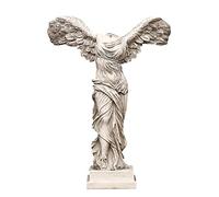 Victorian Winged Victory Statue - Bronze Roman Sculpture, 14x10x4.5cm, Elegant Home Decor, Gift for Collectors, Classic Greek Art, Vintage Decorative Figure.