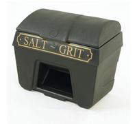 Victoriana Salt and Grit Bin with Hopper Feed Black/Gold 200L 317065