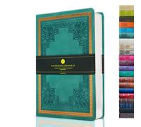 Victoria's Journals, Diaries, Faux Leather, Vintage, Hardback, Lined Notebook, Old Fashioned Travel Journal, A5, Size 14.5 x 20.5 cm